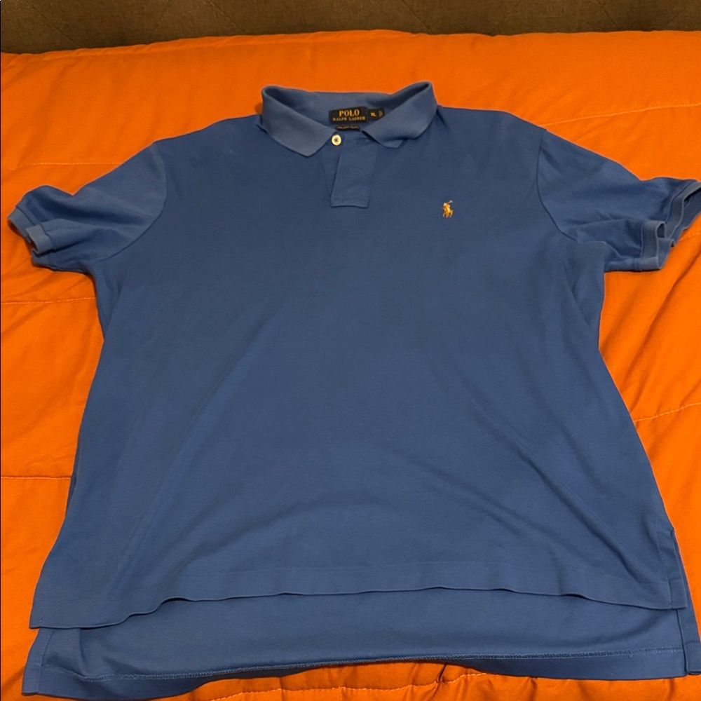 Polo by Ralph Lauren Royal Blue Short-Sleeve Pique Polo